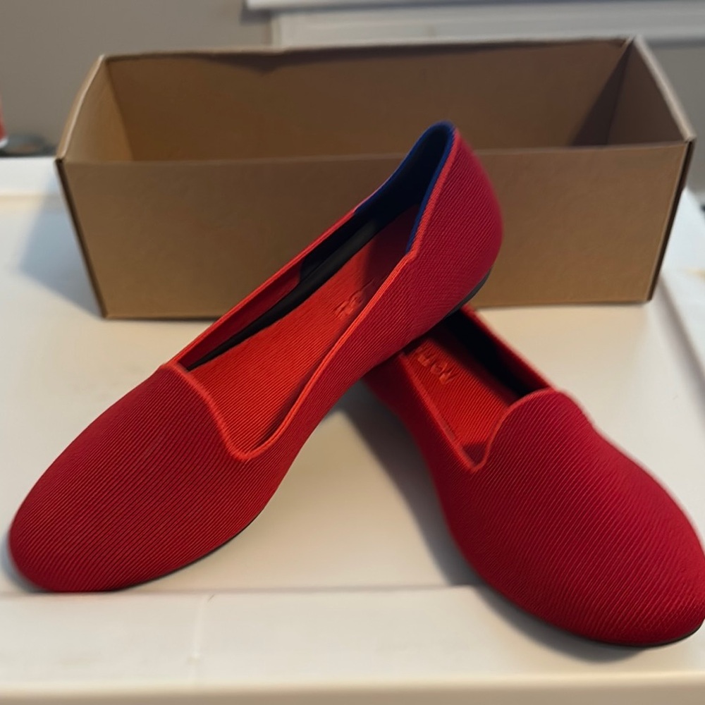 Rothy's Red and Blue Flats